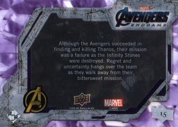 2020 Upper Deck Marvel Avengers Endgame & Captain Marvel #15 Nowhere to Run Back