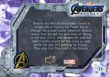2020 Upper Deck Marvel Avengers Endgame & Captain Marvel #33 Nebula / Rhodey Back