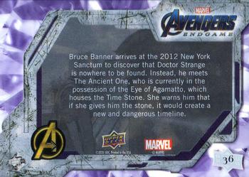 2020 Upper Deck Marvel Avengers Endgame & Captain Marvel #36 Ancient One / Bruce Banner Back