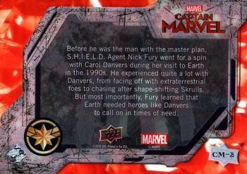 2020 Upper Deck Marvel Avengers Endgame & Captain Marvel #CM-2 Nick Fury Back