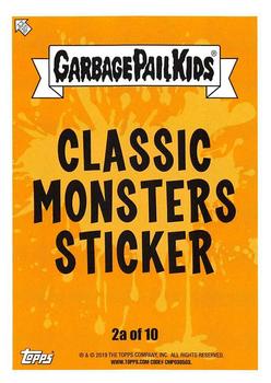 2019 Topps Garbage Pail Kids: Revenge of Oh, the Horror-ible! - Classic Monsters Sticker #2a Jack O. Lantern Back