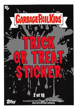 2019 Topps Garbage Pail Kids: Revenge of Oh, the Horror-ible! - Trick or Treat Sticker #2 Soggy Babies Back