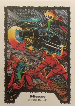 1990 Comic Images Ghost Rider #6 Rescue Front