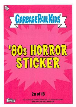 2019 Topps Garbage Pail Kids: Revenge of Oh, the Horror-ible! - Blood Splatter Green #2a Rhoda Rage Back