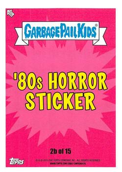 2019 Topps Garbage Pail Kids: Revenge of Oh, the Horror-ible! - Blood Splatter Green #2b Plymouth Murray Back