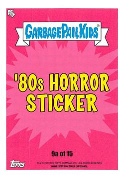 2019 Topps Garbage Pail Kids: Revenge of Oh, the Horror-ible! - Blood Splatter Green #9a Maxim Overdrive Back