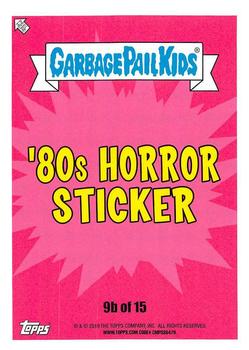 2019 Topps Garbage Pail Kids: Revenge of Oh, the Horror-ible! - Blood Splatter Green #9b Hit and Ron Back