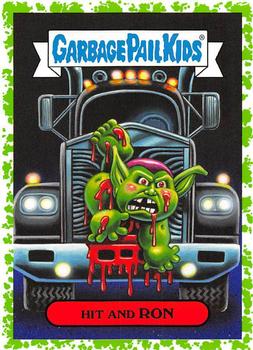 2019 Topps Garbage Pail Kids: Revenge of Oh, the Horror-ible! - Blood Splatter Green #9b Hit and Ron Front
