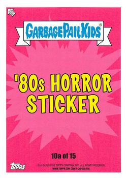2019 Topps Garbage Pail Kids: Revenge of Oh, the Horror-ible! - Blood Splatter Green #10a Homicide El Back
