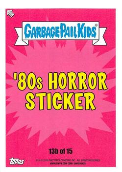 2019 Topps Garbage Pail Kids: Revenge of Oh, the Horror-ible! - Blood Splatter Green #13b Zom-Brie Back