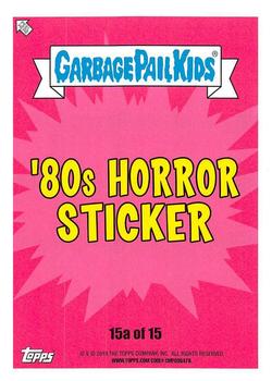 2019 Topps Garbage Pail Kids: Revenge of Oh, the Horror-ible! - Blood Splatter Green #15a Kill or Be Kilian Back