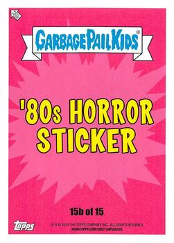 2019 Topps Garbage Pail Kids: Revenge of Oh, the Horror-ible! - Blood Splatter Green #15b Bobby Count Back
