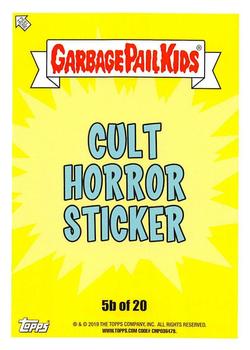 2019 Topps Garbage Pail Kids: Revenge of Oh, the Horror-ible! - Blood Splatter Green #5b Furball Phil Back