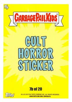 2019 Topps Garbage Pail Kids: Revenge of Oh, the Horror-ible! - Blood Splatter Green #7b Porcelain Rod Back