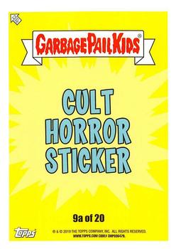 2019 Topps Garbage Pail Kids: Revenge of Oh, the Horror-ible! - Blood Splatter Green #9a Hans Cuffed Back