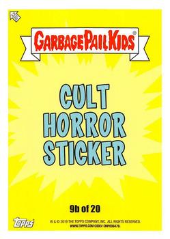 2019 Topps Garbage Pail Kids: Revenge of Oh, the Horror-ible! - Blood Splatter Green #9b Maniac Zac Back
