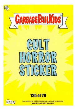 2019 Topps Garbage Pail Kids: Revenge of Oh, the Horror-ible! - Blood Splatter Green #13b Cavorting Columbia Back