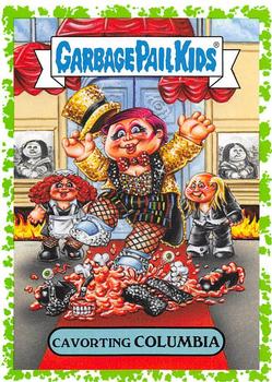 2019 Topps Garbage Pail Kids: Revenge of Oh, the Horror-ible! - Blood Splatter Green #13b Cavorting Columbia Front