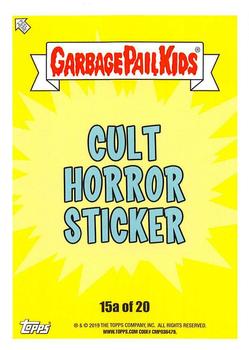 2019 Topps Garbage Pail Kids: Revenge of Oh, the Horror-ible! - Blood Splatter Green #15a Organ Nick Back