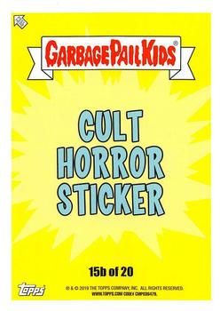 2019 Topps Garbage Pail Kids: Revenge of Oh, the Horror-ible! - Blood Splatter Green #15b Society Sal Back