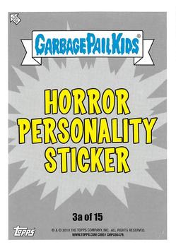 2019 Topps Garbage Pail Kids: Revenge of Oh, the Horror-ible! - Blood Splatter Green #3a Vincent Slice Back