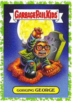 2019 Topps Garbage Pail Kids: Revenge of Oh, the Horror-ible! - Blood Splatter Green #6a Gorging George Front