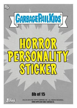 2019 Topps Garbage Pail Kids: Revenge of Oh, the Horror-ible! - Blood Splatter Green #8b Gross Guillermo Back
