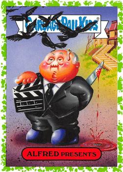 2019 Topps Garbage Pail Kids: Revenge of Oh, the Horror-ible! - Blood Splatter Green #9a Alfred Presents Front