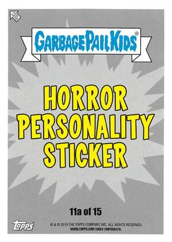 2019 Topps Garbage Pail Kids: Revenge of Oh, the Horror-ible! - Blood Splatter Green #11a Jerked Joebob Back