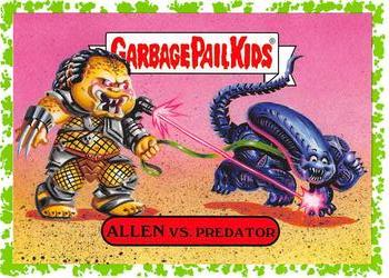 2019 Topps Garbage Pail Kids: Revenge of Oh, the Horror-ible! - Blood Splatter Green #1a Allen vs. Predator Front