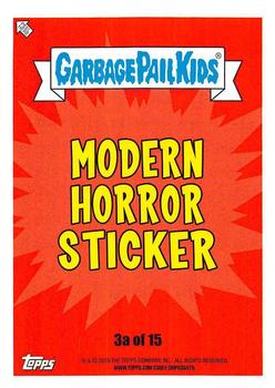 2019 Topps Garbage Pail Kids: Revenge of Oh, the Horror-ible! - Blood Splatter Green #3a Anna Hell Back