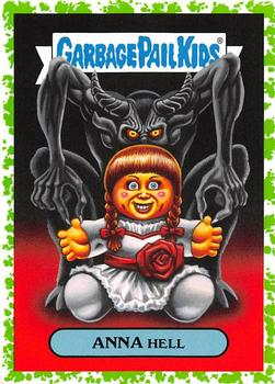 2019 Topps Garbage Pail Kids: Revenge of Oh, the Horror-ible! - Blood Splatter Green #3a Anna Hell Front