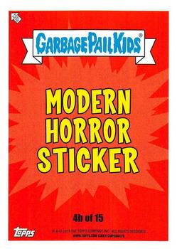2019 Topps Garbage Pail Kids: Revenge of Oh, the Horror-ible! - Blood Splatter Green #4b Bob A. Dook Back