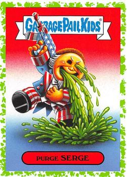 2019 Topps Garbage Pail Kids: Revenge of Oh, the Horror-ible! - Blood Splatter Green #13a Purge Serge Front
