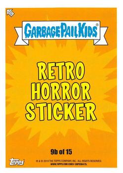 2019 Topps Garbage Pail Kids: Revenge of Oh, the Horror-ible! - Blood Splatter Green #9b Say Cheese Carl Back
