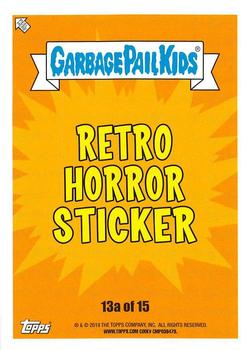 2019 Topps Garbage Pail Kids: Revenge of Oh, the Horror-ible! - Blood Splatter Green #13a Blood Tucker Back