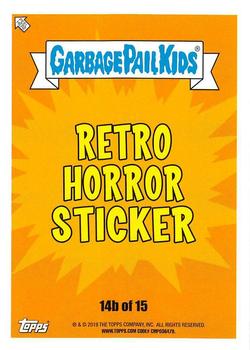 2019 Topps Garbage Pail Kids: Revenge of Oh, the Horror-ible! - Blood Splatter Green #14b Count Tess Back