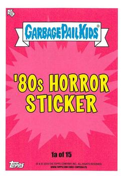 2019 Topps Garbage Pail Kids: Revenge of Oh, the Horror-ible! - Blood Splatter Purple #1a Eggy Ellen Back