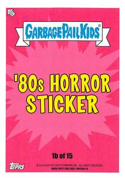 2019 Topps Garbage Pail Kids: Revenge of Oh, the Horror-ible! - Blood Splatter Purple #1b R.I.P. Lee Back