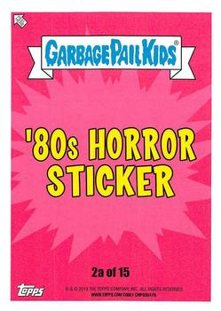 2019 Topps Garbage Pail Kids: Revenge of Oh, the Horror-ible! - Blood Splatter Purple #2a Rhoda Rage Back