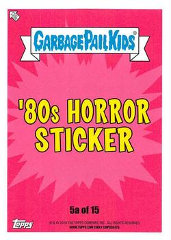 2019 Topps Garbage Pail Kids: Revenge of Oh, the Horror-ible! - Blood Splatter Purple #5a Thumb Warren Back