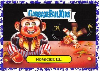 2019 Topps Garbage Pail Kids: Revenge of Oh, the Horror-ible! - Blood Splatter Purple #10a Homicide El Front
