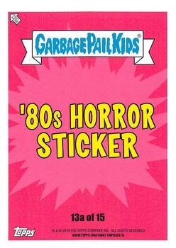 2019 Topps Garbage Pail Kids: Revenge of Oh, the Horror-ible! - Blood Splatter Purple #13a Tar Manny Back