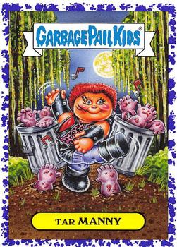 2019 Topps Garbage Pail Kids: Revenge of Oh, the Horror-ible! - Blood Splatter Purple #13a Tar Manny Front