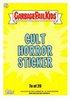 2019 Topps Garbage Pail Kids: Revenge of Oh, the Horror-ible! - Blood Splatter Purple #7a Raoul-ies Back