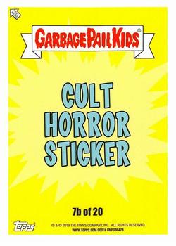 2019 Topps Garbage Pail Kids: Revenge of Oh, the Horror-ible! - Blood Splatter Purple #7b Porcelain Rod Back