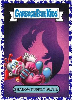 2019 Topps Garbage Pail Kids: Revenge of Oh, the Horror-ible! - Blood Splatter Purple #8b Shadow Puppet Pete Front