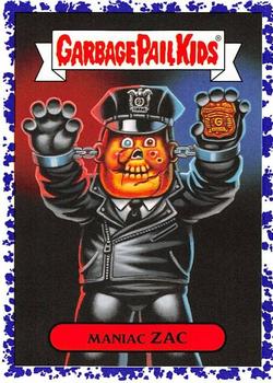 2019 Topps Garbage Pail Kids: Revenge of Oh, the Horror-ible! - Blood Splatter Purple #9b Maniac Zac Front