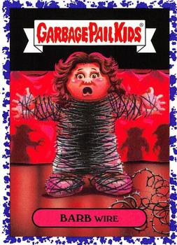 2019 Topps Garbage Pail Kids: Revenge of Oh, the Horror-ible! - Blood Splatter Purple #16a Barb Wire Front