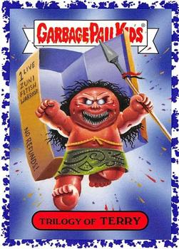 2019 Topps Garbage Pail Kids: Revenge of Oh, the Horror-ible! - Blood Splatter Purple #18b Trilogy of Terry Front
